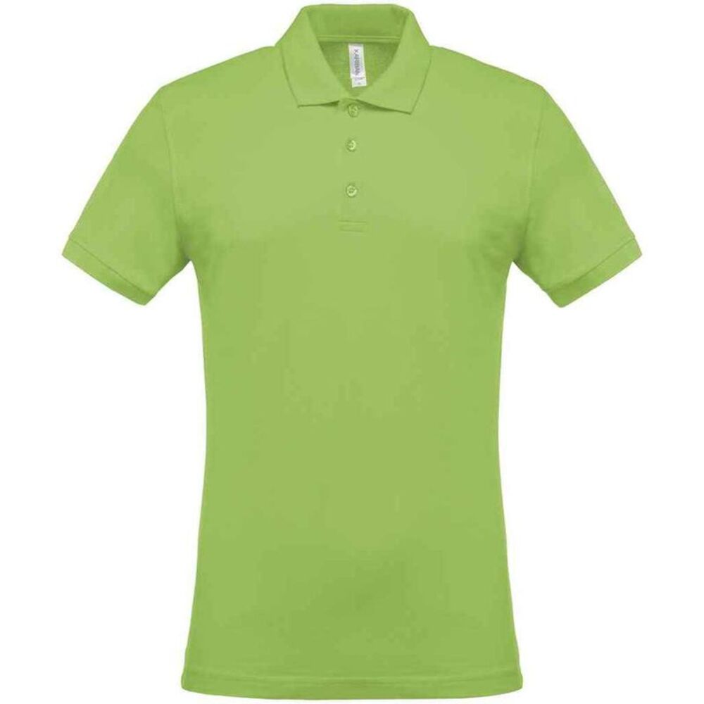 Kariban Mens Pique Polo Shirt / Lime Green